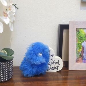 Fluffy Dyed Blue Authentic Alpaca Fur Plush!♡